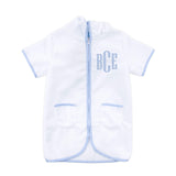 Blue Check Swim Cover Up