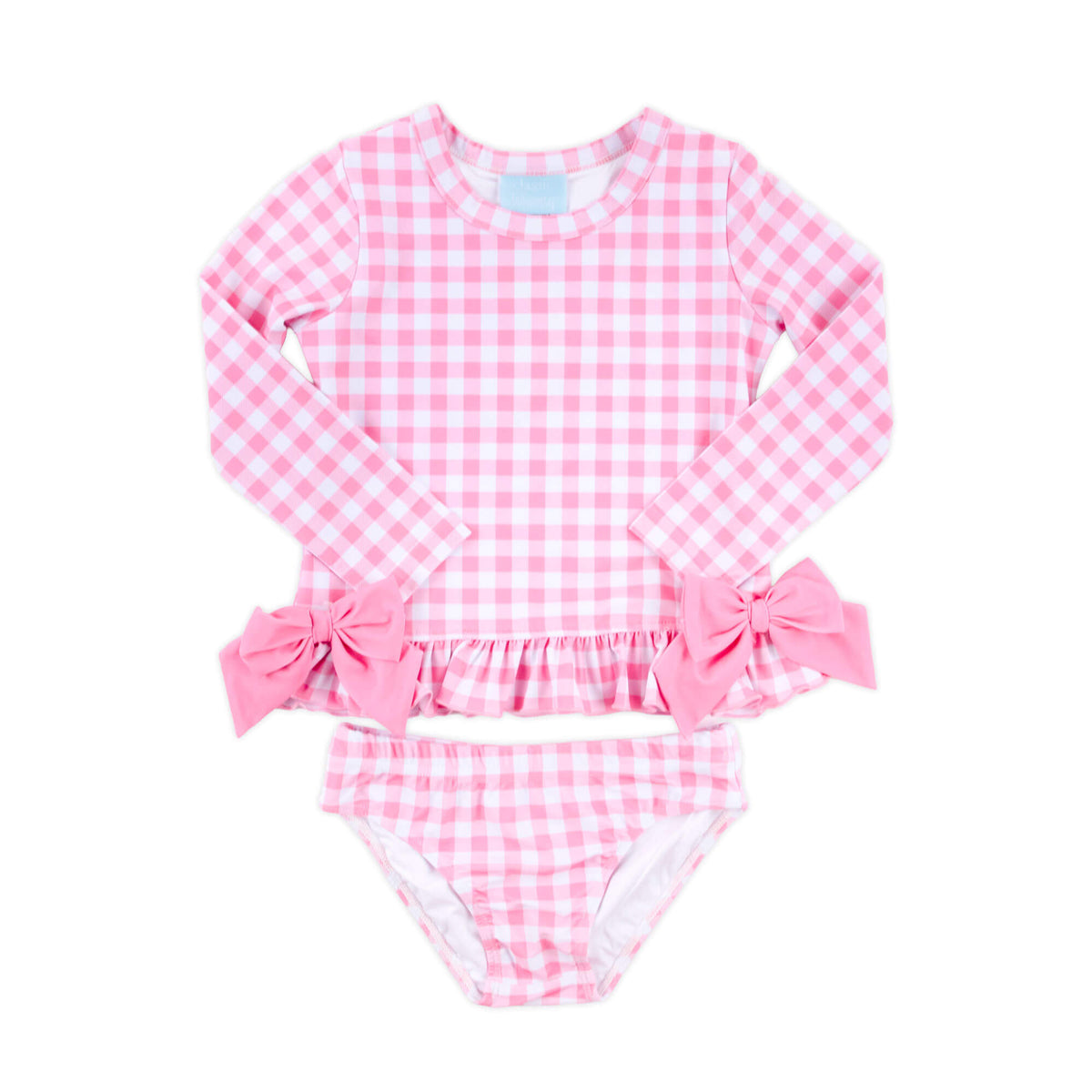 Pink Emblem Rashguard Set Capri Pink Rash Guard Set – Classic Whimsy