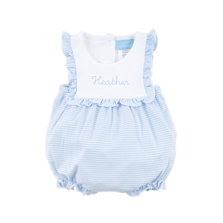 Blue Stripe Knit Bib Bubble