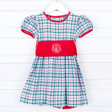 Windsor Plaid Sash Dress