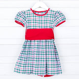 Windsor Plaid Sash Dress