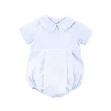 Spring In Blue Seersucker Collared Bubble