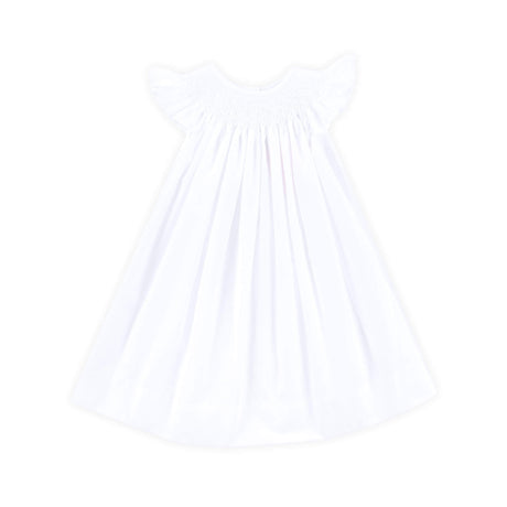 Shine Like A Pearl White Smocked Dress
