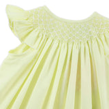 Shine Like A Pearl Yellow Smocked Dress