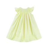 Shine Like A Pearl Yellow Smocked Dress
