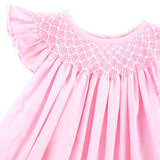 Shine Like A Pearl Pink Smocked Bubble