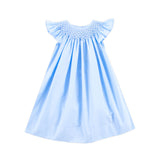 Shine Like A Pearl Blue Smocked Dress