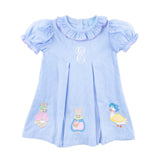 Storybook Rabbit Blue Gingham Chloe Dress
