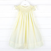 Shine Like A Pearl Yellow Smocked Dress