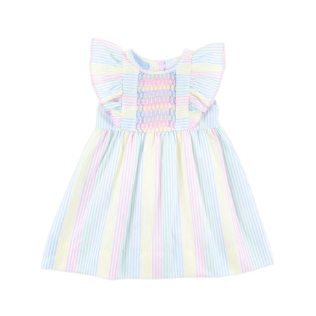 Spring Love Stripe Smocked Rachel Dress