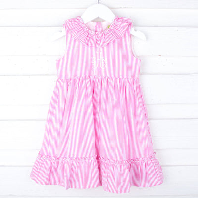 Spring Pink Stripe Allison Dress