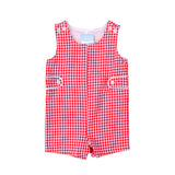 Red Gingham With Tabs Jon Jon