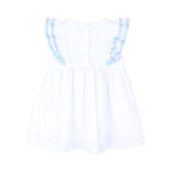 White & Light Blue Alice Dress