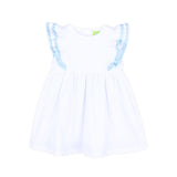 White & Light Blue Alice Dress