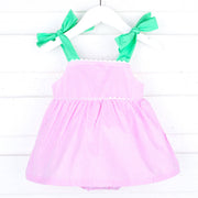 Pink Gingham Aubree Bubble