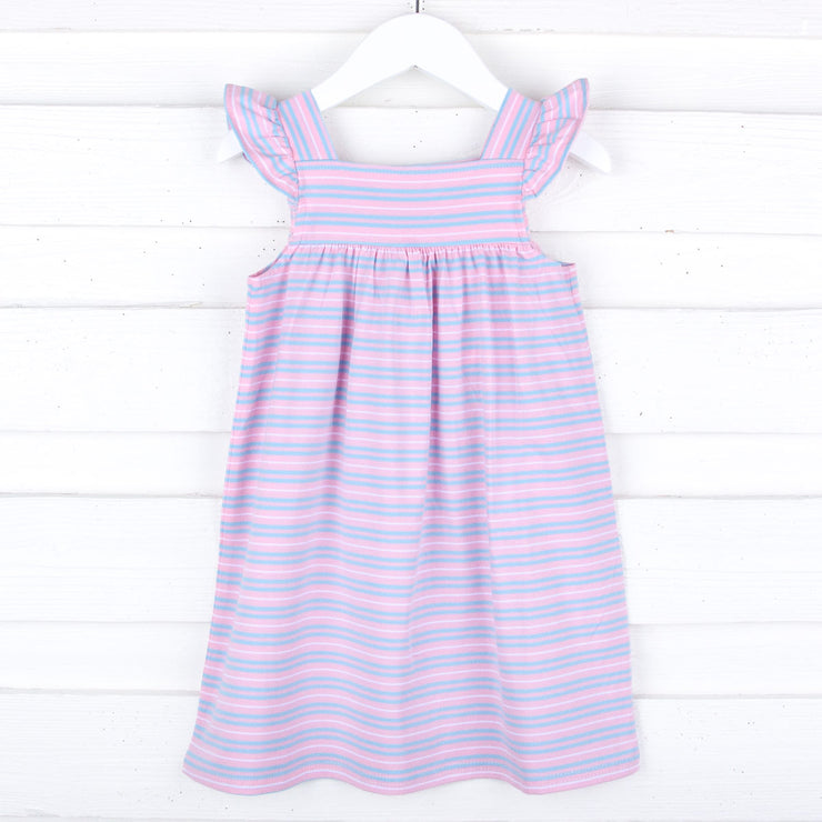 Pink & Blue Stripe Amy Dress