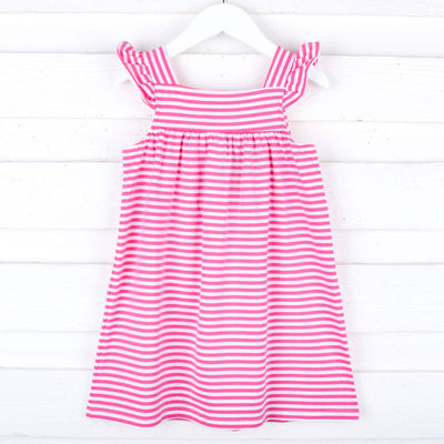 Hot Pink Stripe Amy Dress