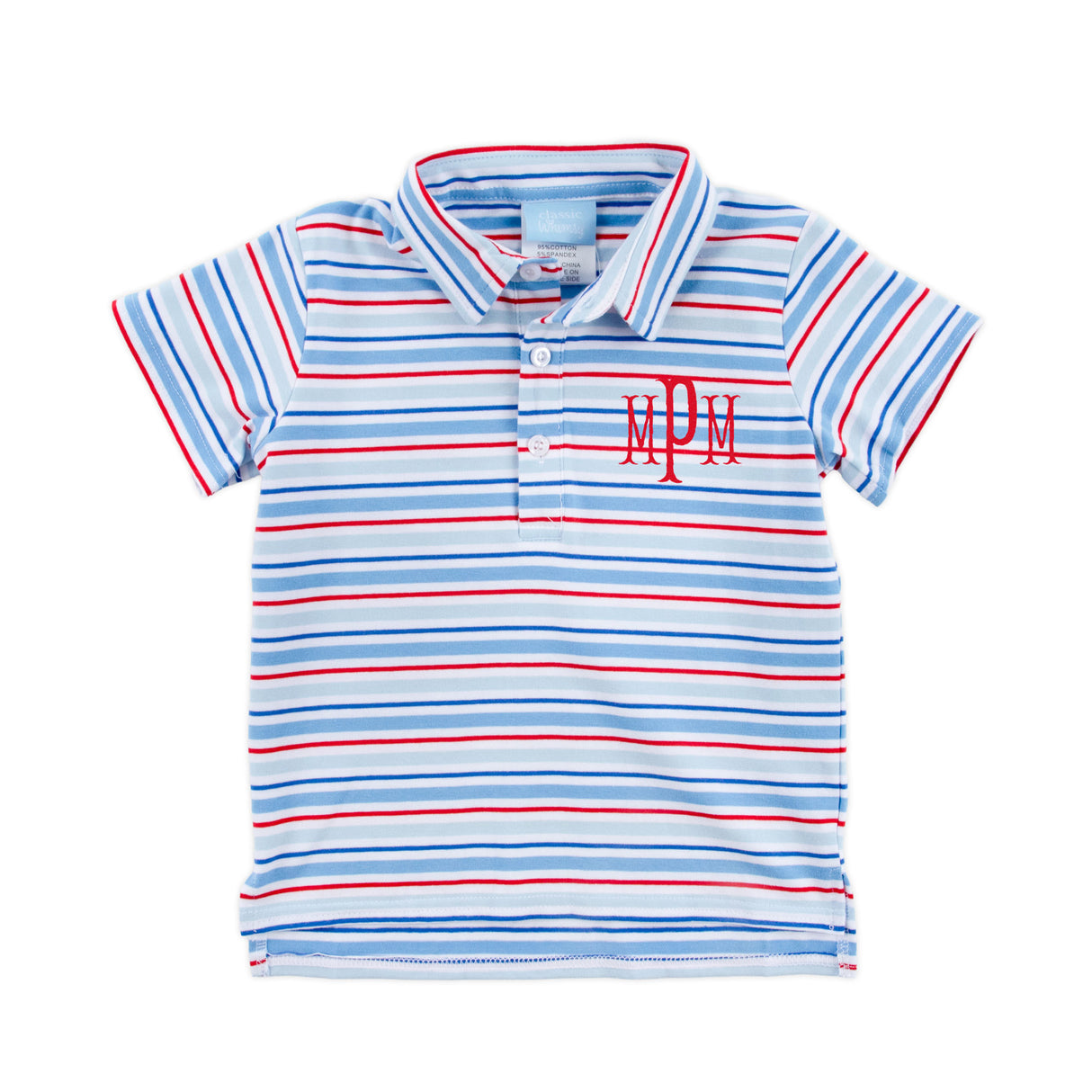 Patriotic Play Red & Blue Stripe Polo