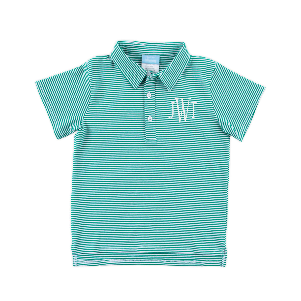 Emerald Green Stripe Polo