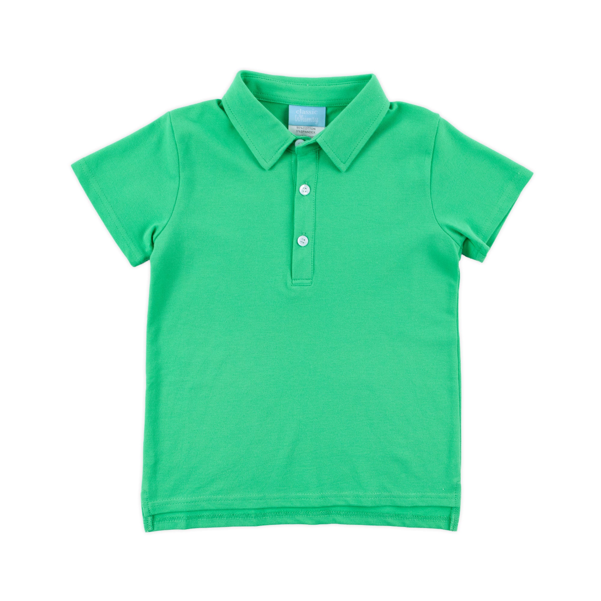 Green Pique Polo Shirt – Classic Whimsy