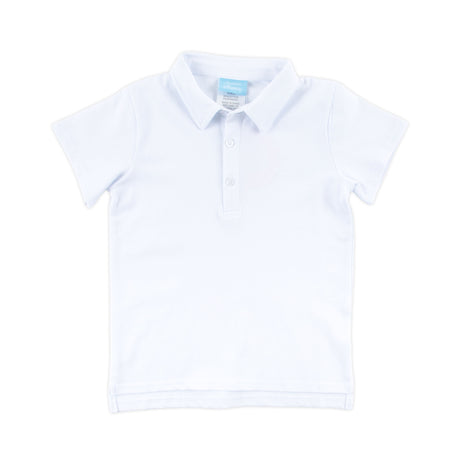 Solid Pique Polo Shirt White