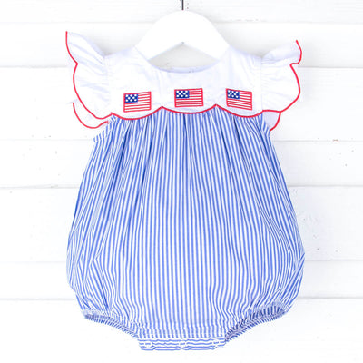 American Flag Blue Stripe Amelia Bubble