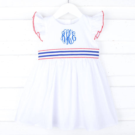 American Flag White Avery Dress