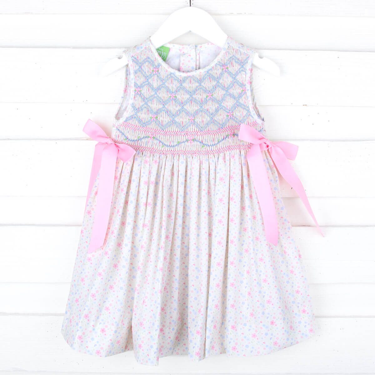 Floral Geo Smocked Dress  Classic Whimsy
