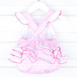 Rainbow Smocked Pink Leah Bubble