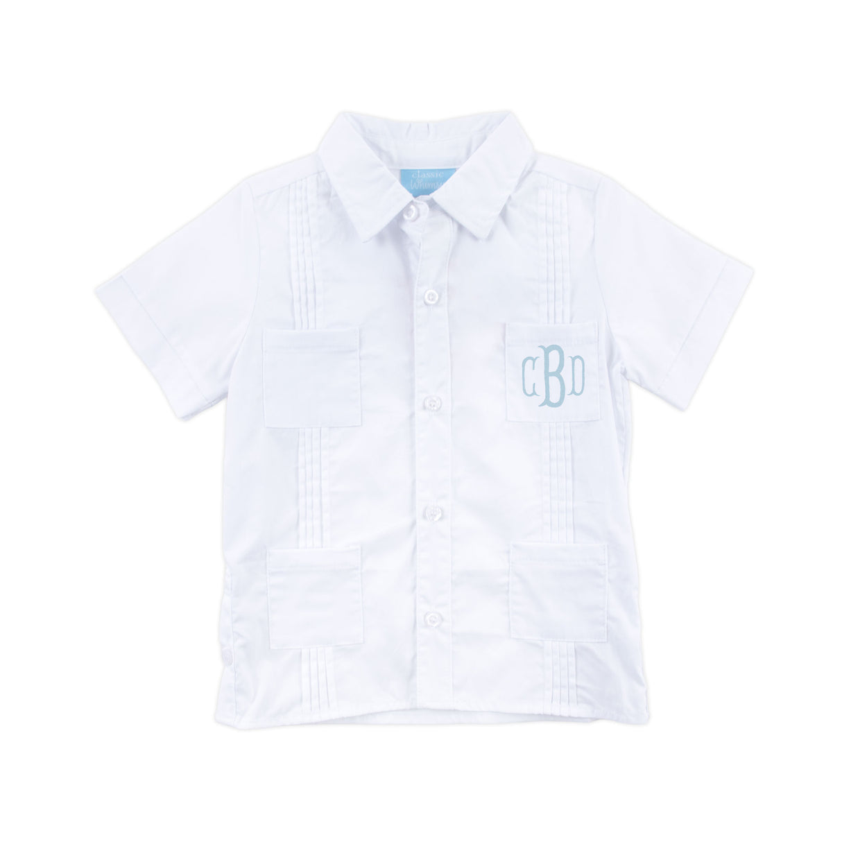 Solid White Guayabera Shirt