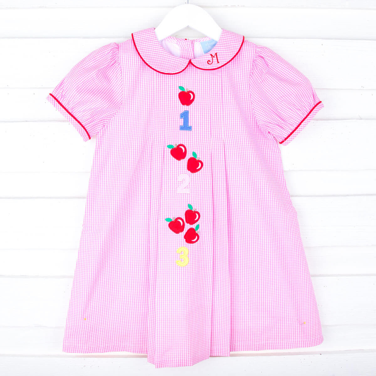 123 Apples Pink Gingham Camila Dress