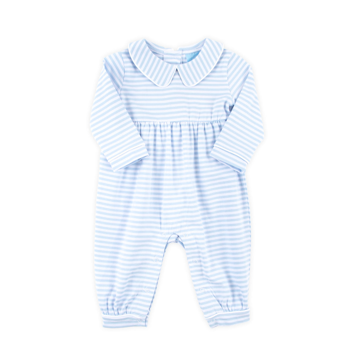French Blue Stripe Romper