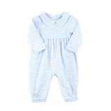 French Blue Stripe Romper