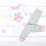 Turkey Colorful Pink Stripe Pajamas