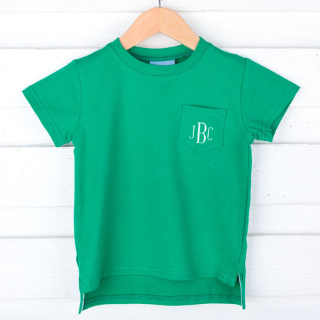 Green Short Sleeve Pocket Shirt