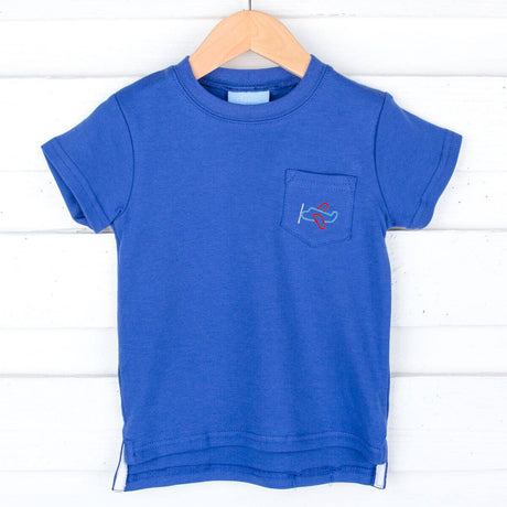 Royal Blue Short Sleeve Pocket Shirt