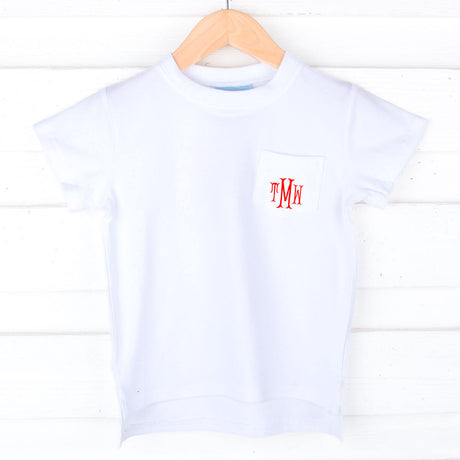 White Short Sleeve Pocket Shirt