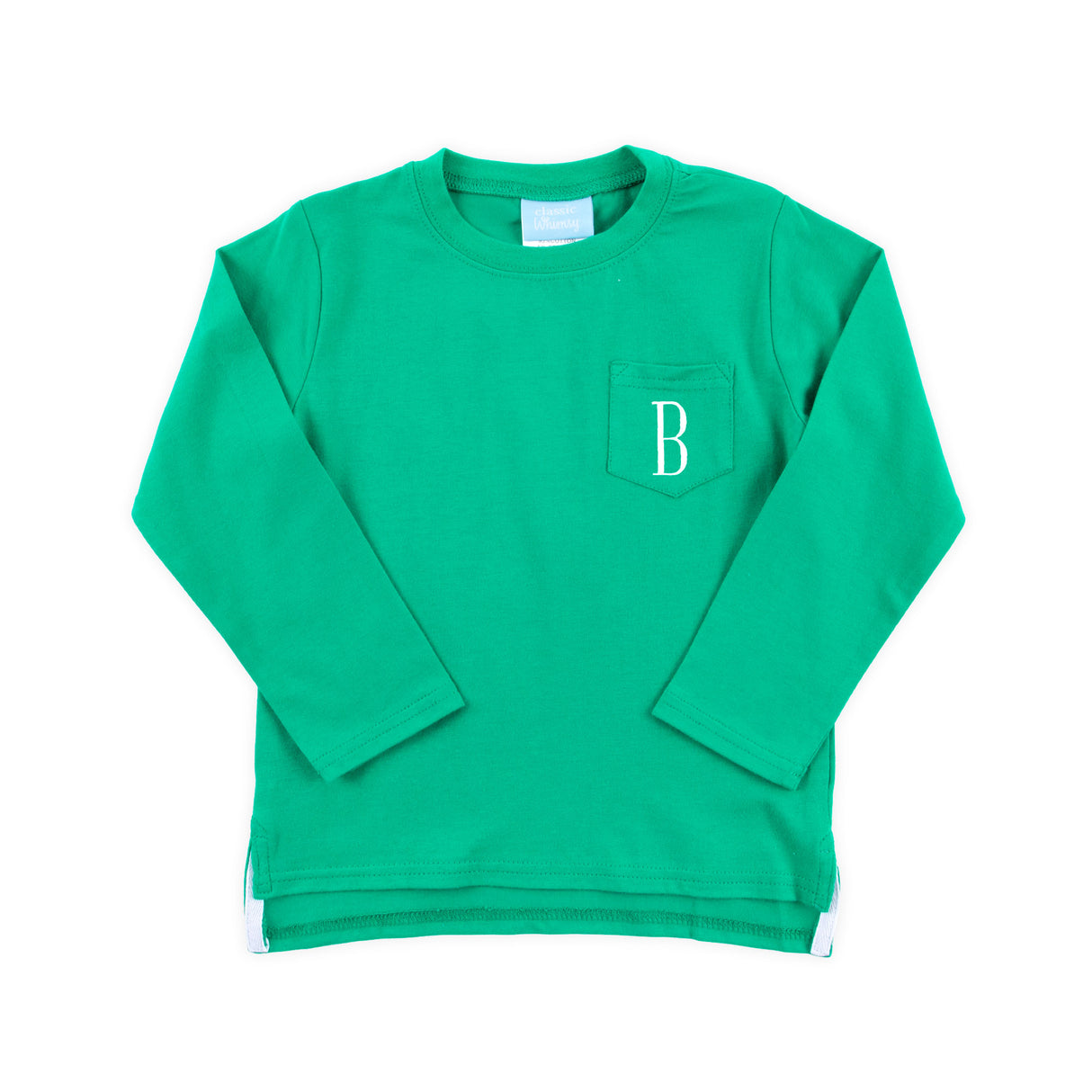 Green Solid Long Sleeve Pocket Shirt