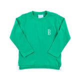 Green Solid Long Sleeve Pocket Shirt
