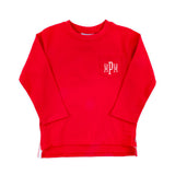 Red Long Sleeve Pocket Shirt