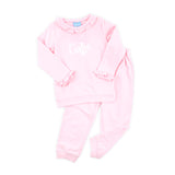 Pink Ruffle Jogger Set
