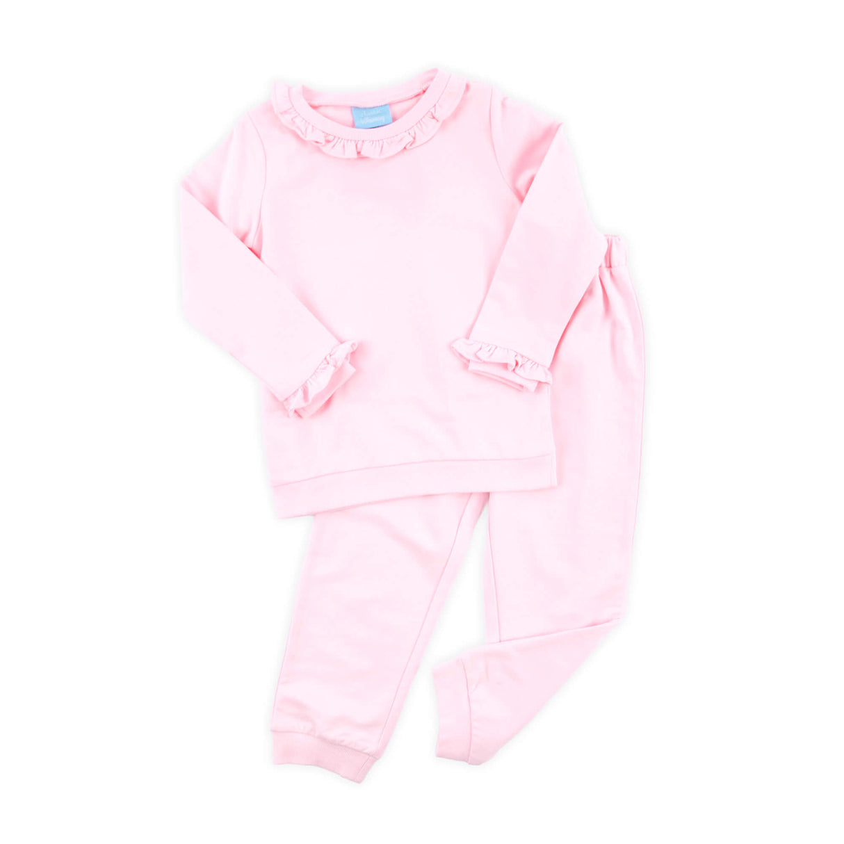 Pink Ruffle Jogger Set