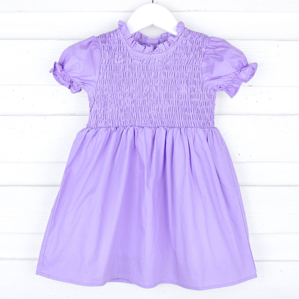 Purple Smocked Ariella Dress