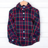 Oxford Plaid Button Down Shirt