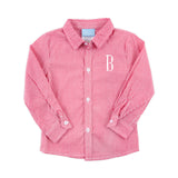 Gingham Button Down Shirt Red