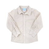 Gingham Button Down Shirt Tan