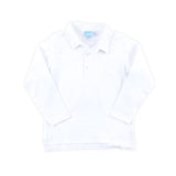 White Long Sleeve Polo Shirt