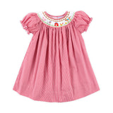 Farm Smocked Red Gingham Bishop Dress