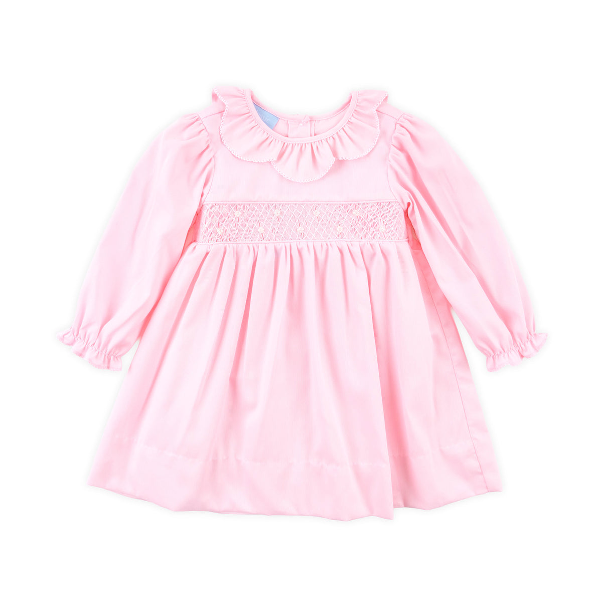 Pink Pique Pearl Smocked Amber Dress
