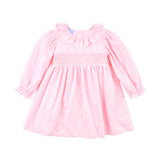 Pink Pique Pearl Smocked Amber Dress